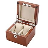 Details: Mit seinem großen Glasfenster und dem sauberen Ausschnitt verleiht diese Box Ihren Uhren die Präsentation, die sie unterteilt.