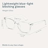 Gaoye Blue Light Blocking Glasses - Fashion Square Fake Eyeglasses, Anti UV Ray Computer Gaming Glasses, Blue Blockers Glasses for Women/Men - Image 4