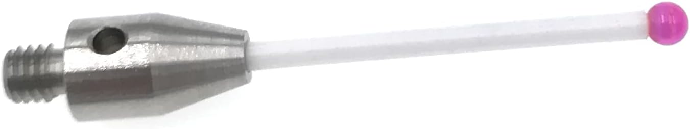 CMM Touch Probe Stylus 3mm Ruby Ball Tips M4 Thread Ceramic Stem 40mm Length