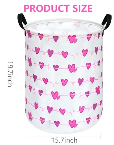 Image of Large Laundry Basket Canvas Storage Bins Baby Nursery Hamper for Boys and Girls Toy Box Gift Baskets for Home,Office,Home Decor