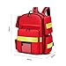 First Responder Trauma Bag, Professional Emergency Backpack Empty, First Aid Backpack for Home Health Care, EMT, EMS, Red (Bag Only)