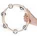 Xyhbava Held 1pc I Bambini a Mano di Legno Educativi Headless Tambourine di Bell con Metal Singola Riga Jingles Musicale Percussione Giocattolo Tamburello
