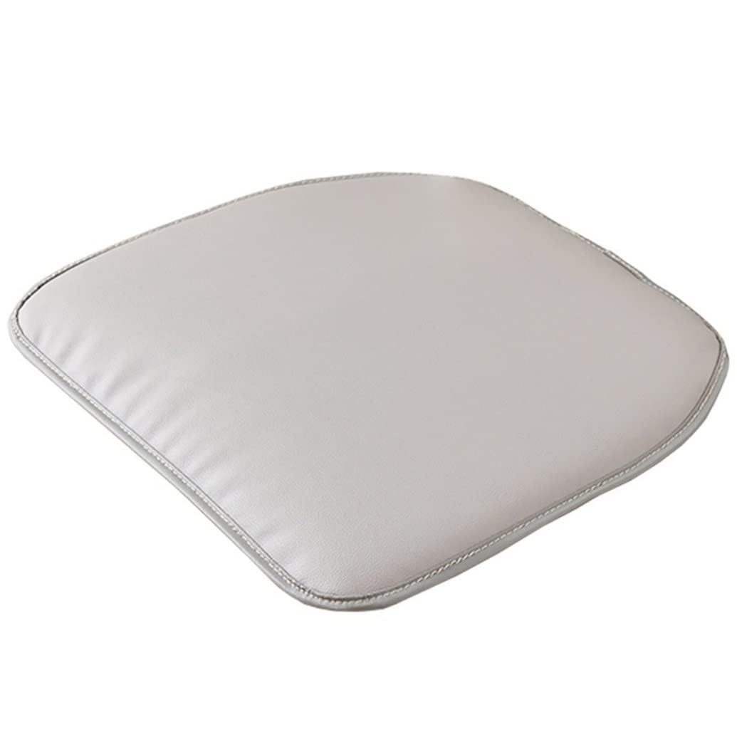 Coussin de chaise en cuir gris U-Sd antidérapant au design épuré pour intérieur