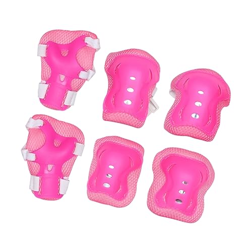 Abaodam Thickened Boys and Girls Roller-Skate Protection Gear 6pcs Set Protective Gear for Cycling Wrist Guard Elbow Guard Knee Cap Girls