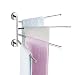 Produktbild Swivel Handtuch Bar Edelstahl 4-Arm Badezimmer Swing Aufhänger Handtuchhalter Speicher Organizer platzsparend Wandhalterung
