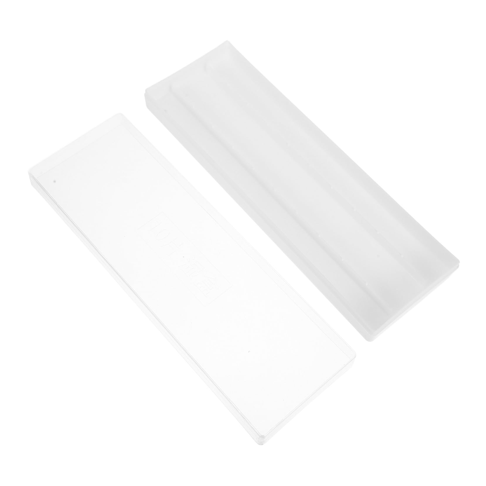 PRETYZOOM Lot De 5 Lames De Microscope Rectangulaires en Verre Transparent Support D'Expédition pour Mini Lames De Microscope De Laboratoire Transparent - Laboratoire