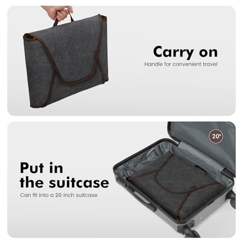 S-ZONE Garment Folder Compression Packing Cubes for Travel Garment Bag with Wrinkle-Free Luggage Suitcase Organizer Bags 5