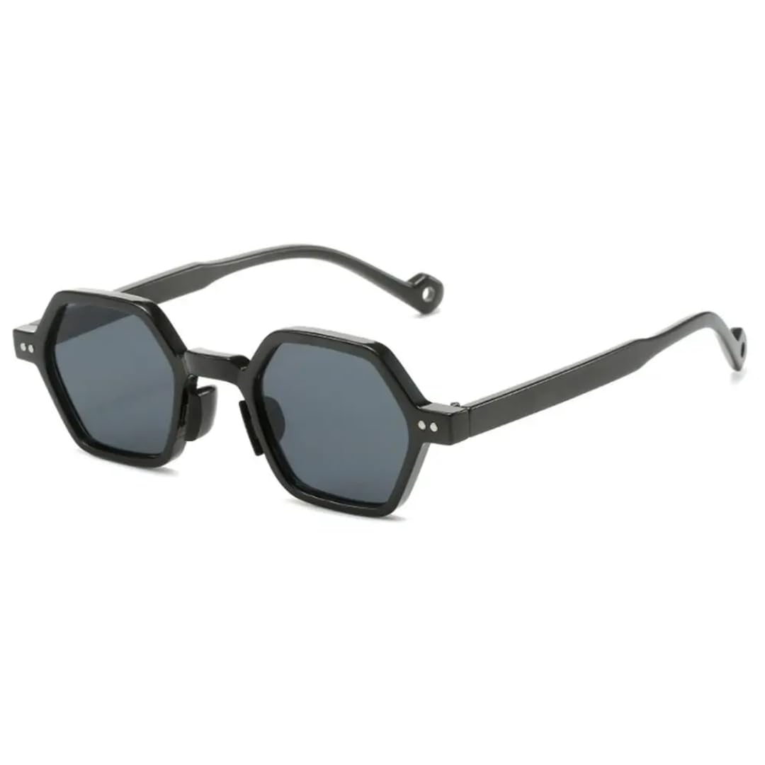 Retro Sunglasses Vintage Shades Clear Ocean Lens Rivets Sun Glasses Trendy Uv400 Glasses