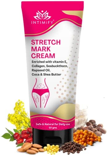 INTIMIFY Stretch Mark Removal Cream For Women, Stretch Mark Cream For Pregnancy, Stretch Mark Cream During Pregnancy, Stretch Mark Removal Ceam After Pregnancy 50g (Pack of 1)
