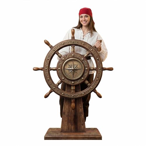 NYMICL 47-inch Ship Whee Pirate Ship Wheel Pirate Party Decorations
