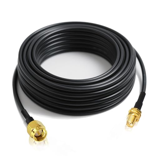 BINGFU SMA Kabel 5G 4G LTE Verlängerungskabel, 10m SMA Stecker auf Buchse RG174-Antennenkabel kompatibel mit 4G LTE-Router Gateway Modem Mobilfunk SDR-Dongle-Empfänger BINGFU SMA Kabel 5G 4G LTE Verlängerungskabel, 10m SMA Stecker auf Buchse RG174-Antennenkabel kompatibel mit 4G LTE-Router Gateway Modem Mobilfunk SDR-Dongle-Empfänger