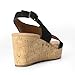 DREAM PAIRS Women's Comfortable Ankle Strap Platform Wedge Sandals for Women Casual Dressy Summer,Size 7.5,Black,DWUMWS2526