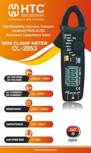Image of HTC CL-2053 MINI DIGITAL CURRENT LEAKAGE CLAMP METER AC /DC By Skyking 