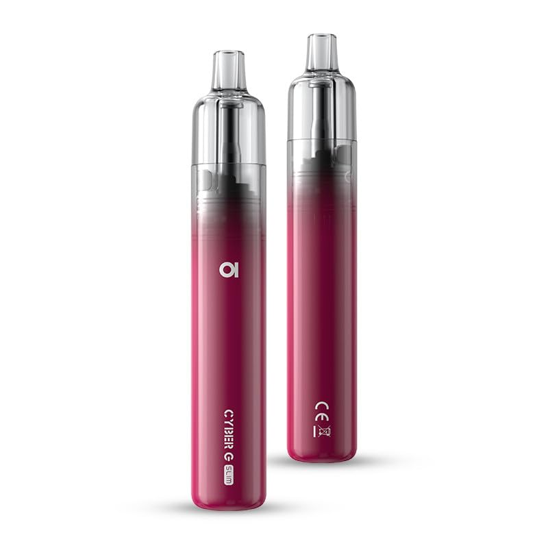 Cigarette Électronique Aspire Cyber G Slim,Sans Tabac, Sans Nicotine, Interdit aux moinde 18 ans (Violet Red)