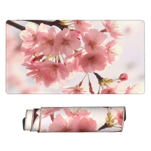 Tapis de souris de jeu étendu avec motif floral et finitions haut de gamme