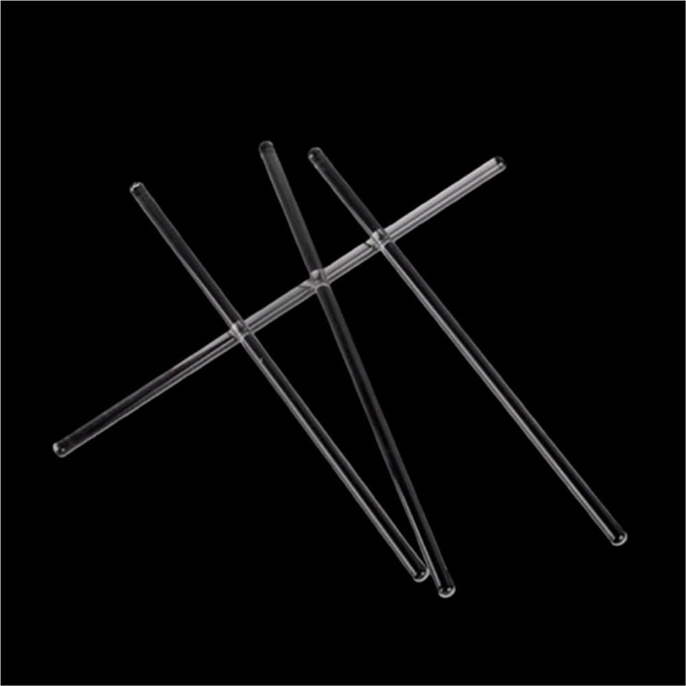 Asta in borosilicato Asta di agitazione in vetro borosilicato, aste drenaggio diametro 5/7/8/10 mm for bicchieri da laboratorio, agitatori for cocktail trasparenti 10 pezzi(10x400mm)