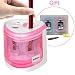 Electric Pencil Sharpener,Heavy Duty Battery Operated Automatic Pencil Sharpener manual for Office School Classroom Kids Artists,Cute Best Handheld Portable Cordless for No.2 and Colored Pencils(Pink)