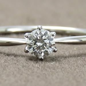 Amazon | 婚約指輪 プラチナ900 ダイヤモンド リング 0.2ct SIクラス