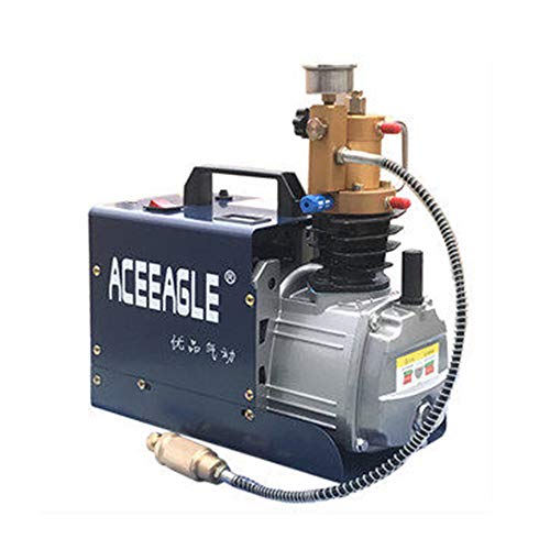 HauTour 300 BAR Hochdruckluftkompressor 2800r/Min Delivery 80L/Min 220V Hose length 50cm Inklusive Zubehör für Ventile, Rohrleitungen und kleine Hochdruckflaschen, kleine Behälter bis zu 0.22Gal