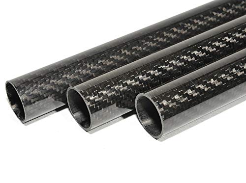 Whabest 1PCS 30*28*1000MM Us. Carbon Fiber Tube 3K Od 20 21 22 23 24 25 26 27 28 30 32 33 34 35 36 38 40 42 44 50 60 X 1000Mm Length 100% Full Carbon Composite Material/Pipes thumb #1