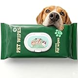 Generico Salviette per Cani Senza Profumo e Senza Alcol, Salviettine Umidificate per Pulizia Zampe, Pelo e Muso, Delicate per Pelli Sensibili, Confezione Richiudibile per Casa e Passeggiate