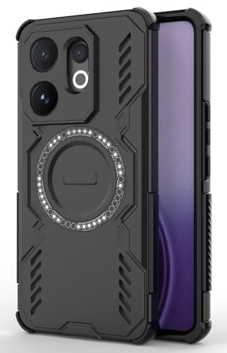 Image of ShieldTech Back Cover Case for Vivo T4 Pro 5G | 360 Protection Mobile Phone Case Mag-Safe | Camera Protection | Vivo T4Pro 5G Back Cover | Vivo T4 Pro 5+G - Black TPU+PC