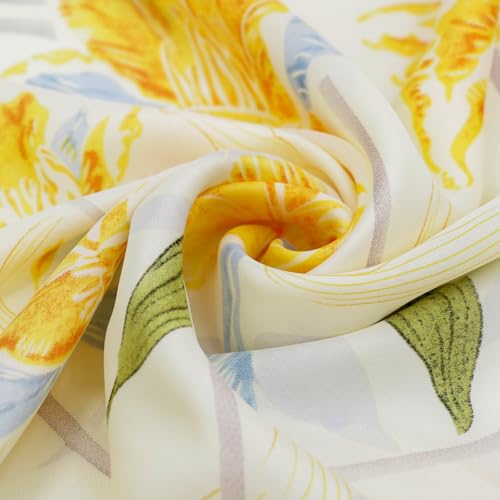 vimate Head Scarf for Women Hair 27'' Square Satin Silk Feeling Bnadana Neck Scarf Handbag Accessories Etc