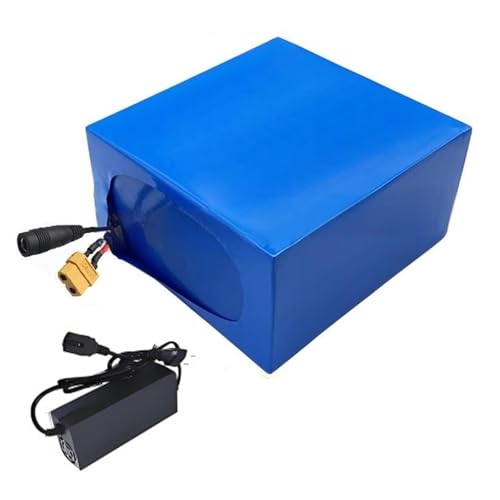 XSDAJSD Batería de Iones de Litio para Bicicleta eléctrica de 72 V, 20 Ah, 20S7P, con Cargador y protección BMS integrada, Ideal para Motor de Bicicleta eléctrica de 200-1000 W, Enchufe XT60.