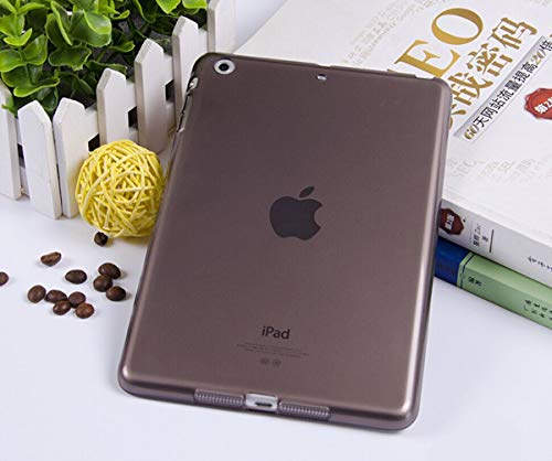 Icovercase For Ipad Mini 1/2/3 Case, Ultra-Thin Silicone Back Cover Clear Plain Soft Tpu Gel Rubber Skin Case Protective Shell For Ipad Mini 1/2/3 7.9" (Black) #TOP5