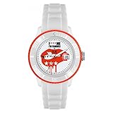 Bracelet Blanc Silicone ICE-WATCH F*** me, I\'m Famous Montre Mixte Analogique Quartz avec Bracelet Silicone FM.SS.WEL.U.S.11