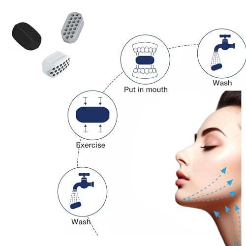 6 Pieces Jaw Exerciser, Masticator Jaw Trainer, Jaw to Strengthen and Tighten the Jaw Line and Neck, Jaw to Improve the Jaw Line - Image 4