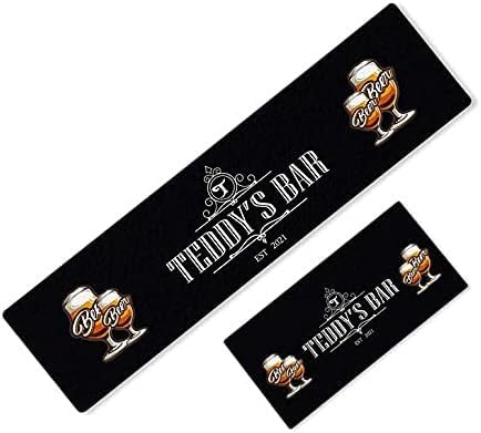 Daily Gifts Personalised Any Text Beer Mat Label Bar Runner Ideal Home Pub Cafe Occasion 93 (84x23cm)