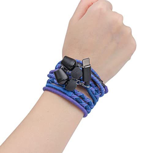 URIZONS USB C Earphones Colorful Wired Earbuds - in Ear Bracelet TYPE C Headphones with Microphone Remote Braided Wristband