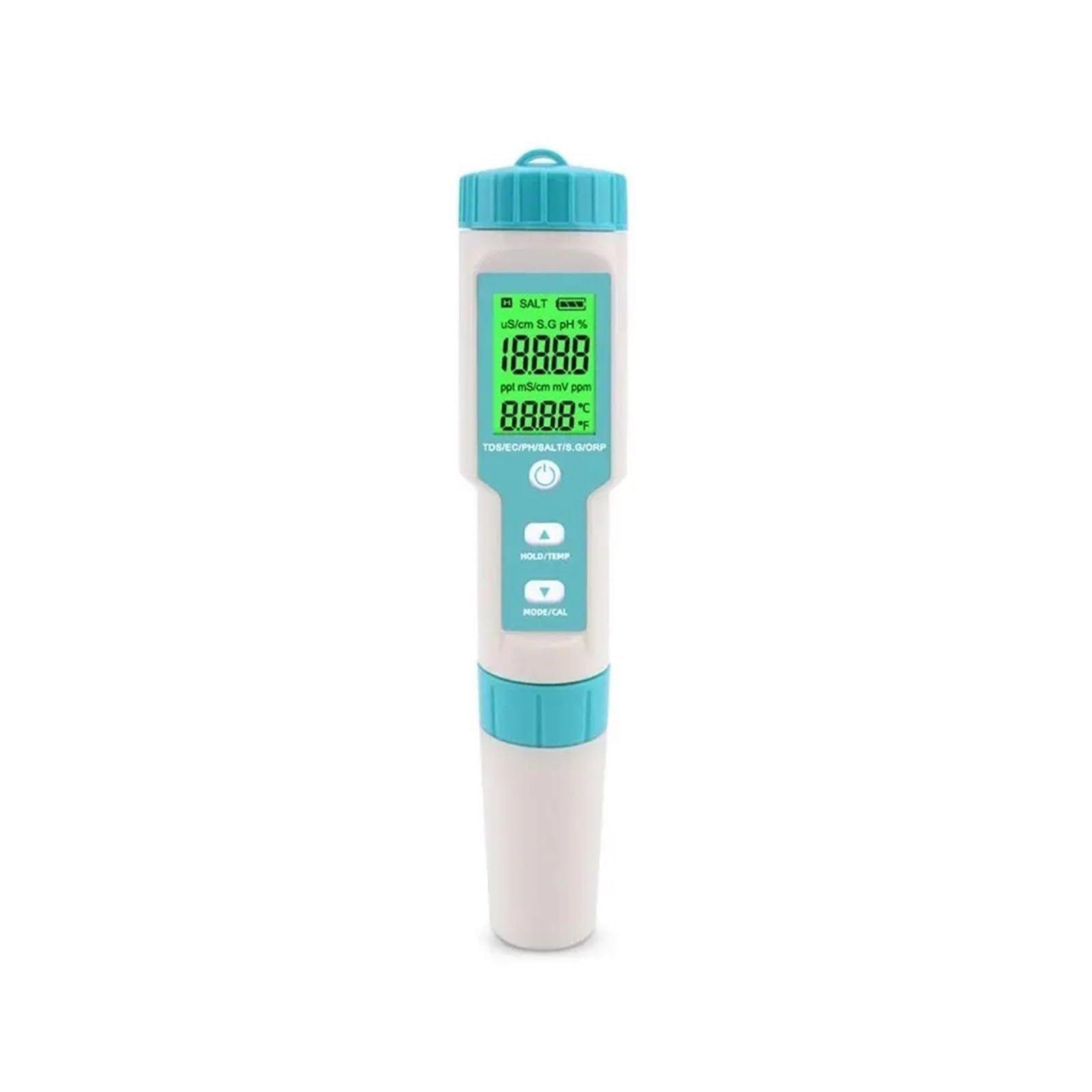 Monitor multiparámetro de calidad del agua TDS EC PH salinidad ORP H2 TEMP Tester for acuarios, estanques y piscinas(C- 600A)