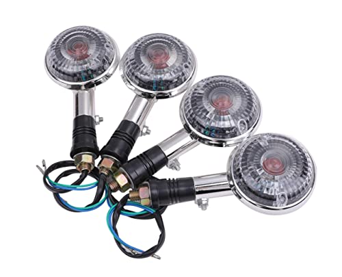 ���}�n �p �E�C���J�[ 4�� �Z�b�g �I�����W �N���A�[ �����Y �e�� XJ XJR400 TW225 SR400 SR500 GX250 R1-Z Vmax�h���b�O�X�^�[ RZ250 RZ350 XV �r���[�S400 �� �����^�C�v �ЊO�i (�N���A�[)