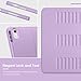 VIKESI Case for iPad Air 11-inch with M4 / M3 / M2 Chip 2026/2025/2024 and for iPad Air 5th/4th Gen 10.9 Inch 2022/2020,Multiple Angles Stand Cover,Soft Back,Pencil Holder,and Auto Sleep/Wake,Lilac