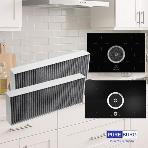 PUREBURG Aktivkohlefilter kompatibel mit Bora Basic BAKFS und BIU/BHU/BFIU Dunstabzugshauben,4 stück