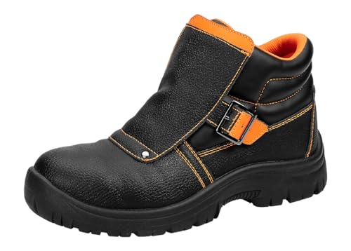 NEO TOOLS Chaussures de sécurité pour homme - Antidérapantes - En cuir - Respirantes - Légères - Pointure 39-47, multicolore, 43 EU