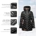 BINACL Women's Plus Size Winter Thicken Quilted Shiny Puffer Warm Long Coat with Big Hood Oversized Warm Mountain Thermal Casual Outwear Pockets Hooded Parka Jacket with Adjustable Waist(Black XL)
