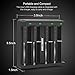 Dottmon LED 4-Slots Intelligent Universal Battery Charger for 3.6V/3.7V Li-ion 10440 14500 14650 16340 17670 18500 18650 18700 22650 20700 21700 22700 25500 26650 26700 Batteries