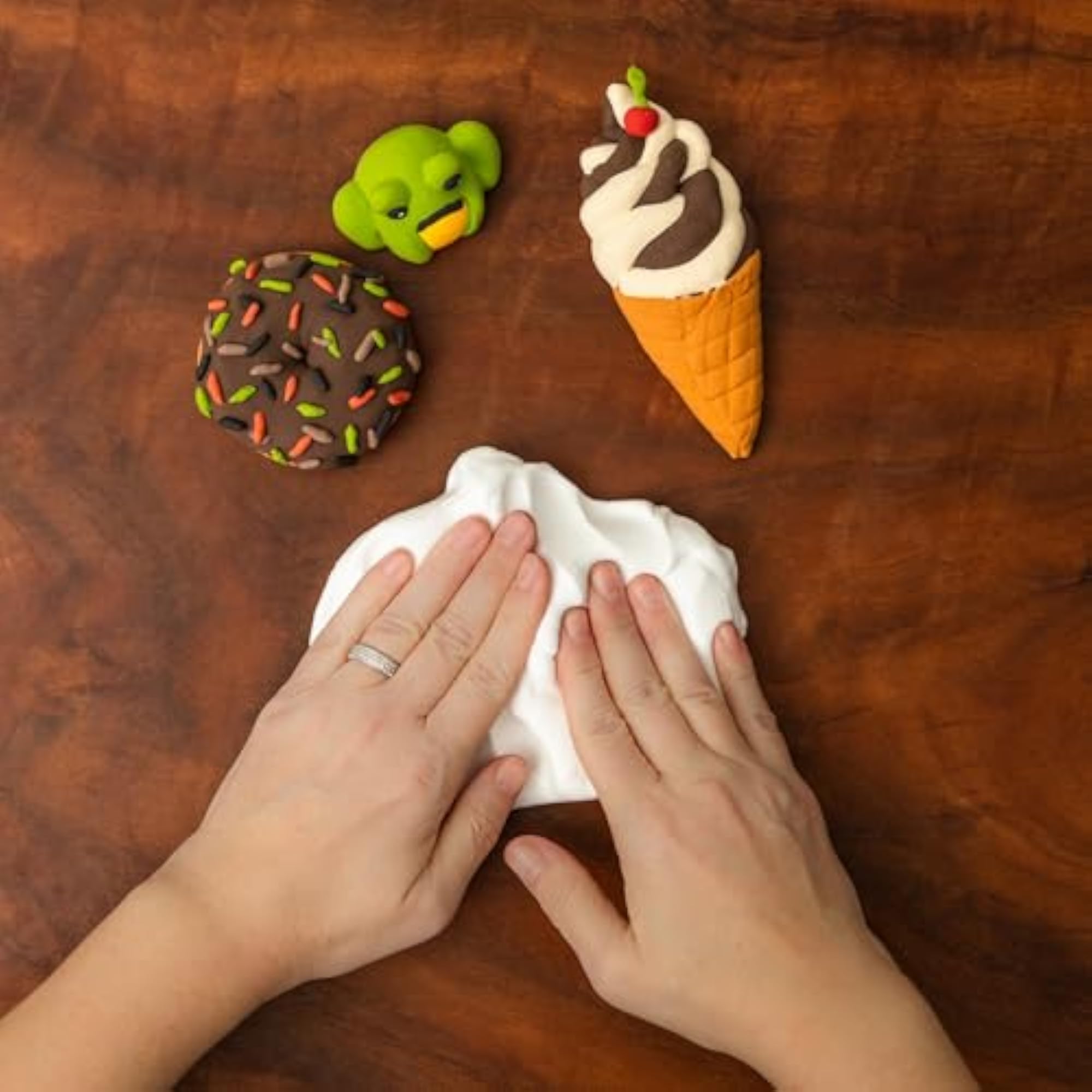 1500g White Air Dry Foam Clay Bulk Pack, Squishy Soft Clay