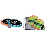 Schildkröt Funsports Softdisc Ogo Sport Set, Standardgrösse, blau, orange, Durchmesser 29 cm, 970090 & Funsports Ball, Neopren Klettball Set, 970222, One Size