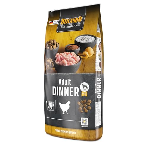 BELCANDO Adult Dinner [12,5 kg] Hundefutter | Trockenfutter für Hunde | Alleinfuttermittel für ausgewachsene Hunde Aller Rassen ab 1 Jahr