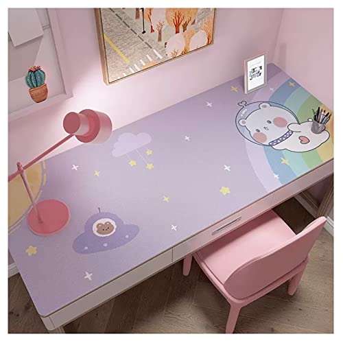 Alfombrilla Escritorio Grande Cuero, Alfombrilla Cubre Mesa Oficina, Tapete Mesa Escritorio para Escribir, Grande Alfombrilla de Raton, Estera de Protección para Escritorio(Size:60*120cm,Color:contra)