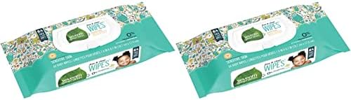 Seventh Generation Baby Wipes, 64 Count (Pack of 2)
