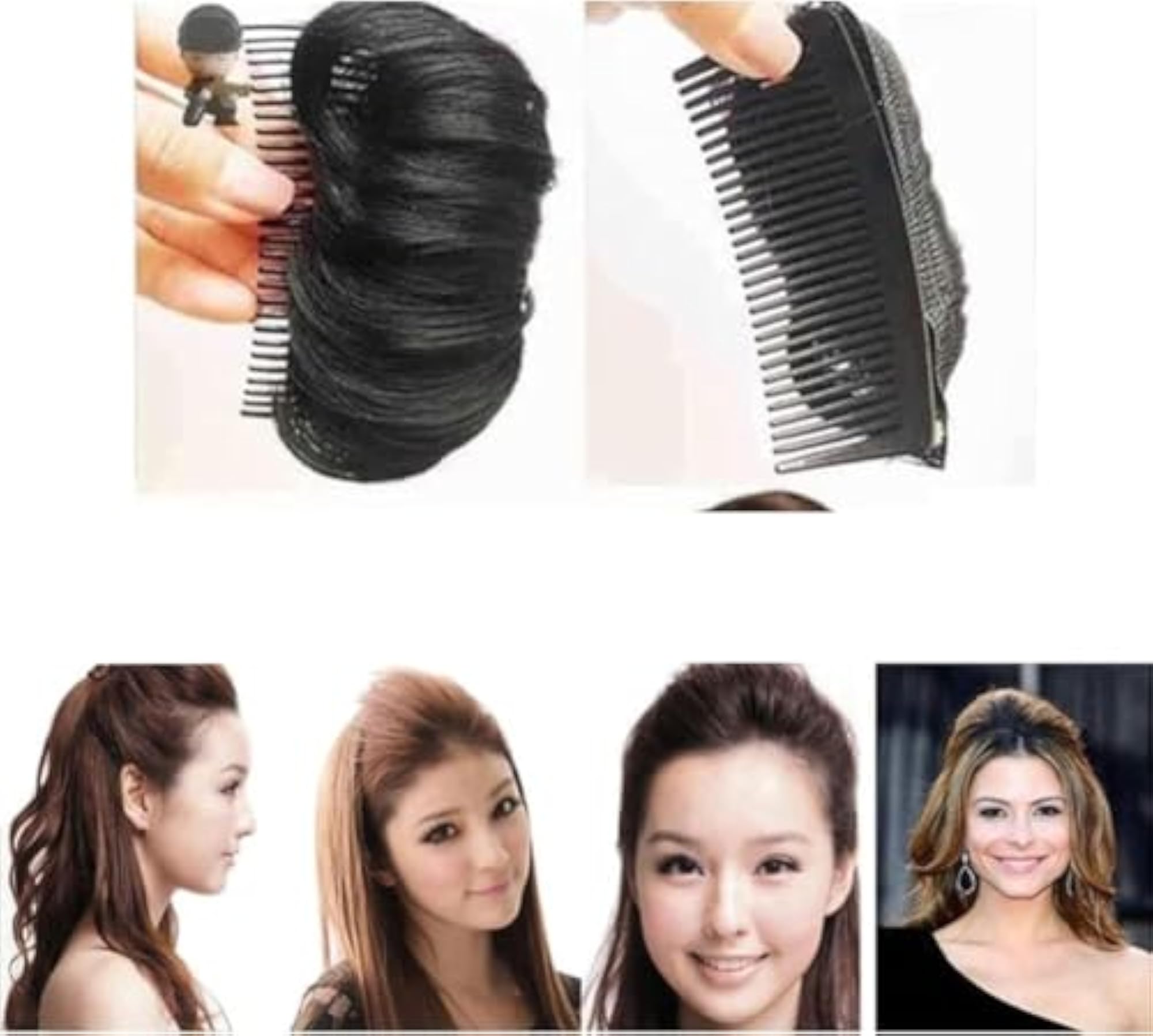 Women's Messy Bun Hair Piece with Elastic Rubber Band