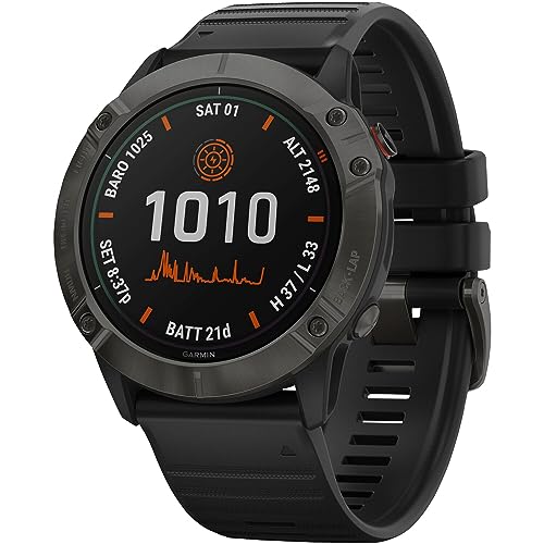 GARMIN fenix 6X Solar titanio DLC nero