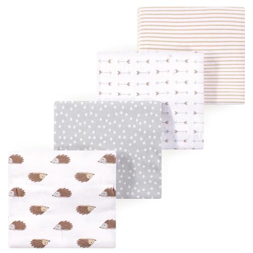 Image of Luvable Friends Little Treasure Flannel Receiving Blankets 4pk