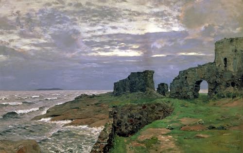 Lienzo vintage de 60x90cm: pintura de pared de la obra de Isaac Levitan