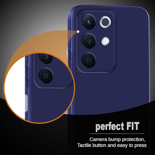 Image of Back Cover for Realme 15x 5G / C85 5G / Narzo 90x 5G | Full Camera Protection | Premium Liquid Silicon Case | Flexible Bumper Case for Realme 15x 5G / C85 5G / Narzo 90x 5G (Blue)